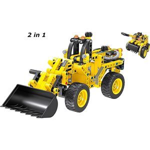 Construction Trucks Interlocking Building Blocks (Front Loader) 6-16